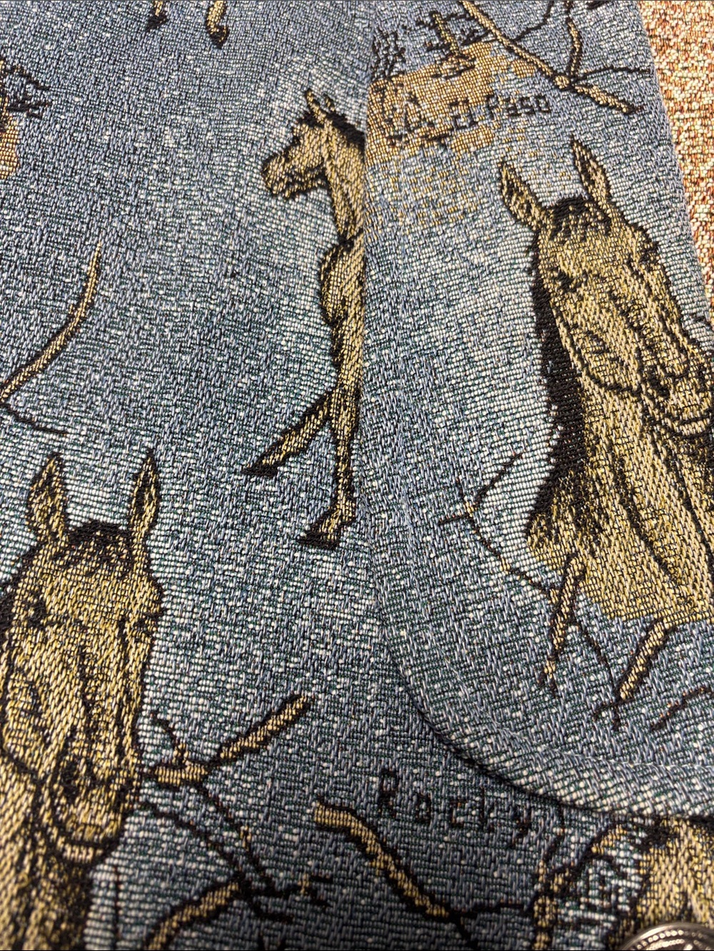 Southwest Canyon Women's Blue Horse Print Vest - Picture 3 of 11
